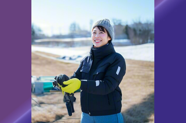 防寒服の重ね着