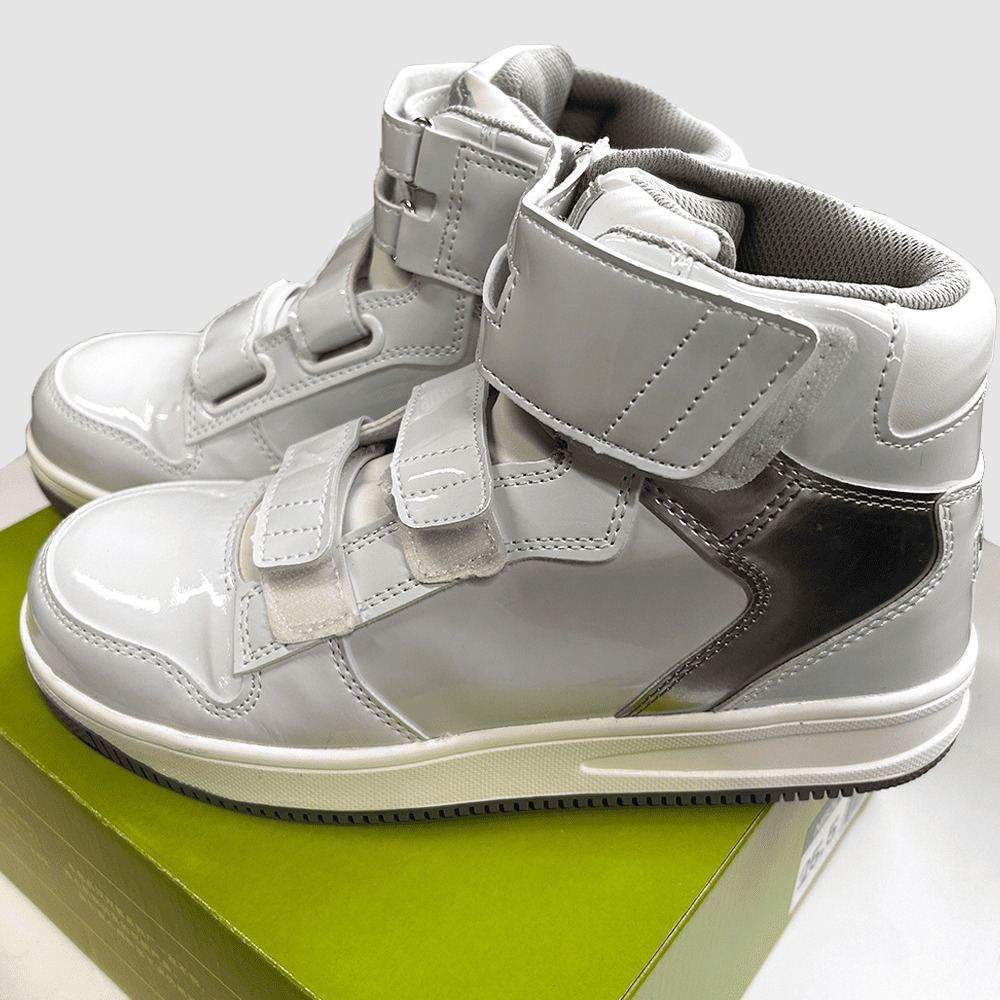 ミドルガード安全靴 白×銀 N6021 イエテン YETIAN - 安全靴・作業着の