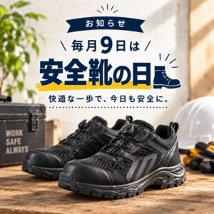 毎月9日は「安全靴の日」！お得なLINEクーポン配布中